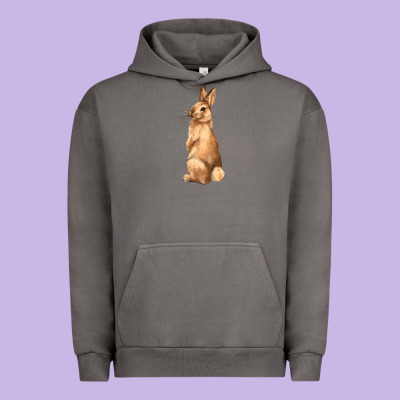 Bunny Urban Hoodie Designed By Nancycooperartshop