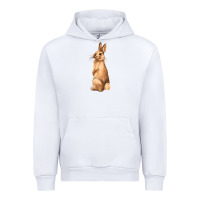 White Bunny Urban Hoodie - NancyCooperArtShop