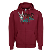 Burgundy hair hustler2 Zipper Hoodie - SublimationCraftShop