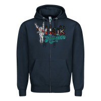 Navy hair hustler2 Zipper Hoodie - SublimationCraftShop
