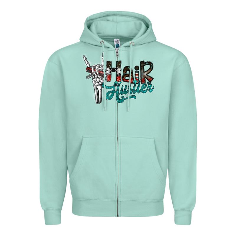 Hair Hustler2 Zipper Hoodie by SublimationCraftShop | Teevron