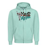 Seafoam hair hustler2 Zipper Hoodie - SublimationCraftShop