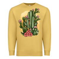 Antique Gold cactus Premium Sweatshirt - JahusDesignShop