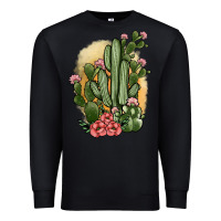 Black cactus Premium Sweatshirt - JahusDesignShop