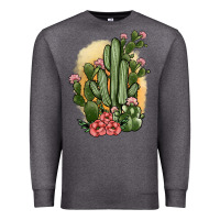 Charcoal Heather cactus Premium Sweatshirt - JahusDesignShop