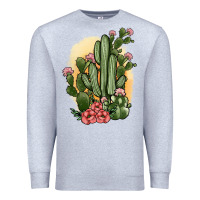 Heather Grey cactus Premium Sweatshirt - JahusDesignShop