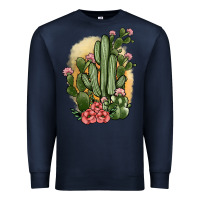 Navy cactus Premium Sweatshirt - JahusDesignShop