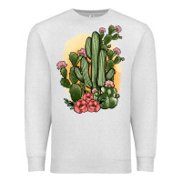 Oatmeal Heather cactus Premium Sweatshirt - JahusDesignShop