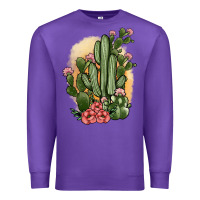 Purple cactus Premium Sweatshirt - JahusDesignShop