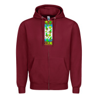 Burgundy tennis penwraps Zipper Hoodie - HRA Design Shop