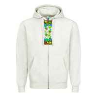 Oatmeal Heather tennis penwraps Zipper Hoodie - HRA Design Shop