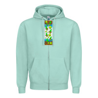 Seafoam tennis penwraps Zipper Hoodie - HRA Design Shop