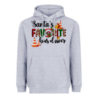 Heather Grey santa's favorite bus driver Heavyweight Hoodie - AdoDesignShop