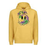 Antique Gold smiley face mardi gras Premium Hoodie - MaliasSmallBusiness