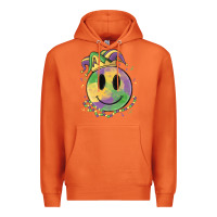 Smiley Face Mardi Gras Premium Hoodie | Teevron