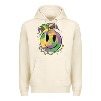 Tofu smiley face mardi gras Premium Hoodie - MaliasSmallBusiness