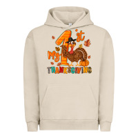 Pigment French Oak my first thanksgiving Urban Hoodie - MaliasSmallBusiness
