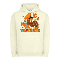 Pigment Pistachio my first thanksgiving Urban Hoodie - MaliasSmallBusiness