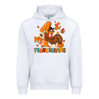 White my first thanksgiving Urban Hoodie - MaliasSmallBusiness