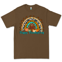 Cacao Happy thanksgiving rainbow Premium Tee - Artiststas