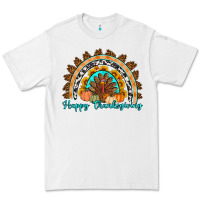 White Happy thanksgiving rainbow Premium Tee - Artiststas