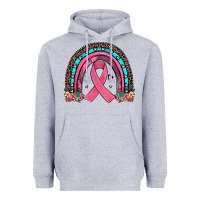 Heather Grey ribbon rainbow Heavyweight Hoodie - JahusDesignShop