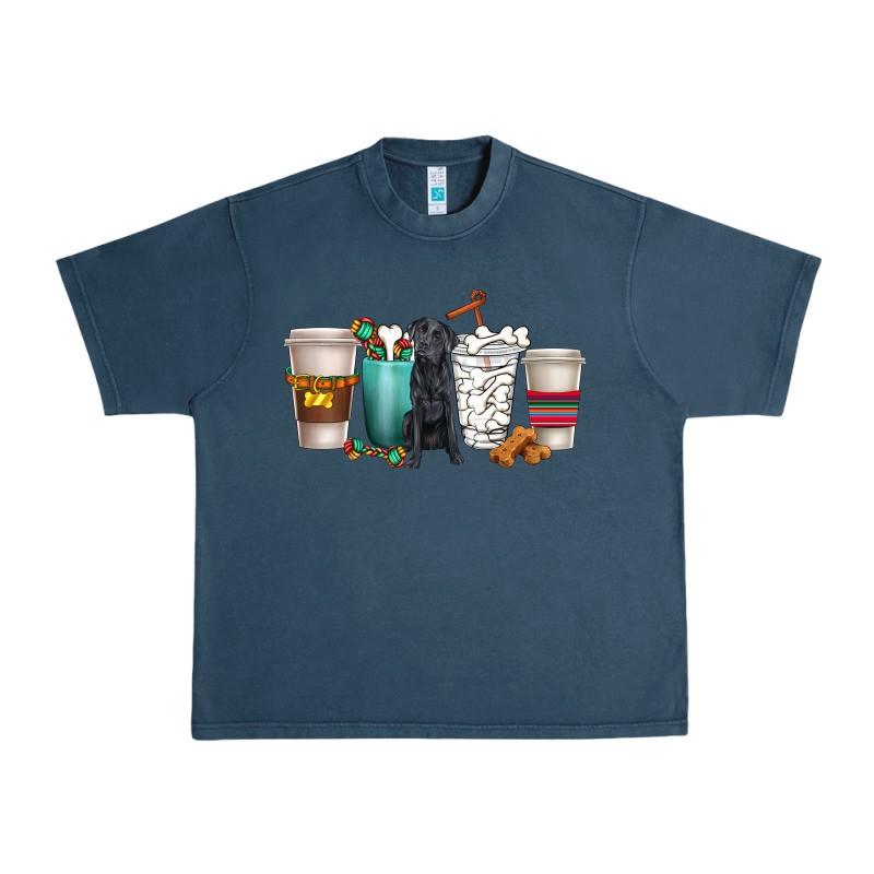 Labrador Retriever Dog Coffee Cups Urban Heavy Tee by texasbilliewilder | Teevron