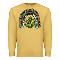 Antique Gold cactus rainbow Premium Sweatshirt - JahusDesignShop