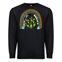 Black cactus rainbow Premium Sweatshirt - JahusDesignShop