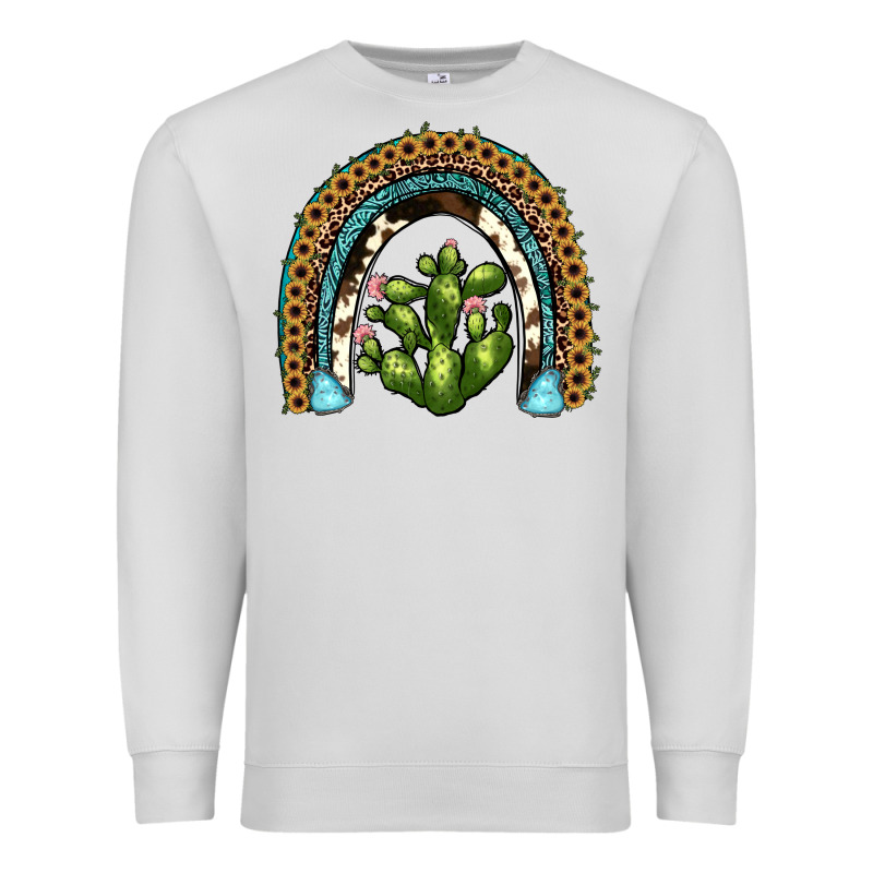 Cactus Rainbow Premium Sweatshirt by JahusDesignShop | Teevron
