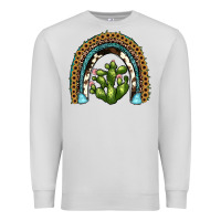 Dove Grey cactus rainbow Premium Sweatshirt - JahusDesignShop