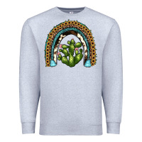 Heather Grey cactus rainbow Premium Sweatshirt - JahusDesignShop