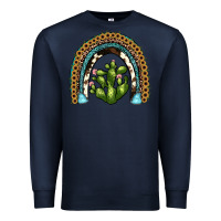 Navy cactus rainbow Premium Sweatshirt - JahusDesignShop