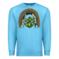 Ocean Blue cactus rainbow Premium Sweatshirt - JahusDesignShop