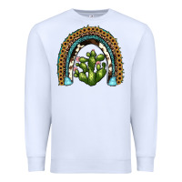 White cactus rainbow Premium Sweatshirt - JahusDesignShop