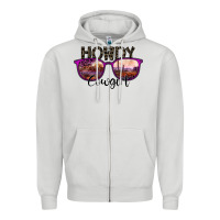 Dove Grey howdy cowgirl Zipper Hoodie - SublimationCraftShop