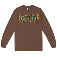 Chestnut mom with aztec mothers day Long Sleeve Tee - texasbilliewilder