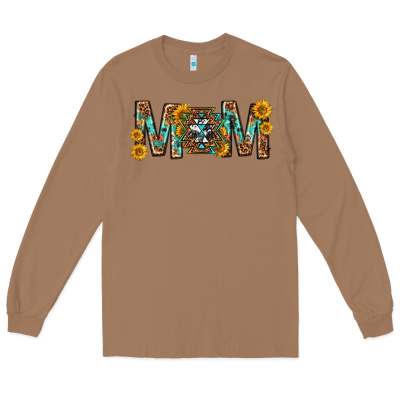 Mom With Aztec Mothers Day Long Sleeve Tee by texasbilliewilder | Teevron