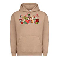 Pigment Burro nutcracker coffee Urban Hoodie - MaliasSmallBusiness