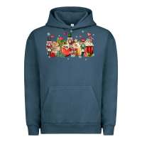 Pigment Midnight Navy nutcracker coffee Urban Hoodie - MaliasSmallBusiness