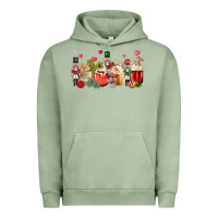 Pigment Oil Green nutcracker coffee Urban Hoodie - MaliasSmallBusiness