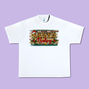 Santa Baby Western Christmas Urban Heavy Tee Designed By Ranaportraitstore
