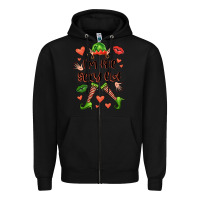 Black im the sexy elf Zipper Hoodie - FaDigitalArtStudio