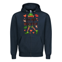 Navy im the sexy elf Zipper Hoodie - FaDigitalArtStudio