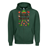 Sports Green im the sexy elf Zipper Hoodie - FaDigitalArtStudio