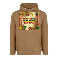 Toasted Coconut juneteenth 1865 Heavyweight Hoodie - Artiststas