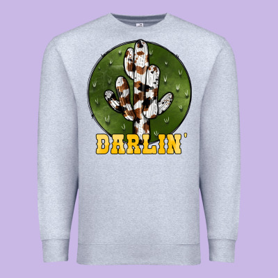 Cowhide Darlin Premium Sweatshirt Designed By Jahusdesignshop