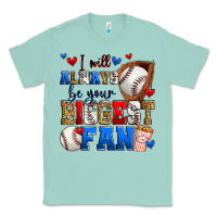 Seafoam i will always be your biggest fan baseball Classic Tee - Zillion Design Studio