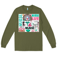 Army Green nurse life Long Sleeve Tee - Zillion Design Studio