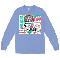 Colony Blue nurse life Long Sleeve Tee - Zillion Design Studio